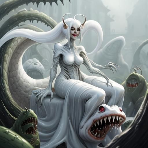 Cute Aristocratic Legless Slug Monster Girl