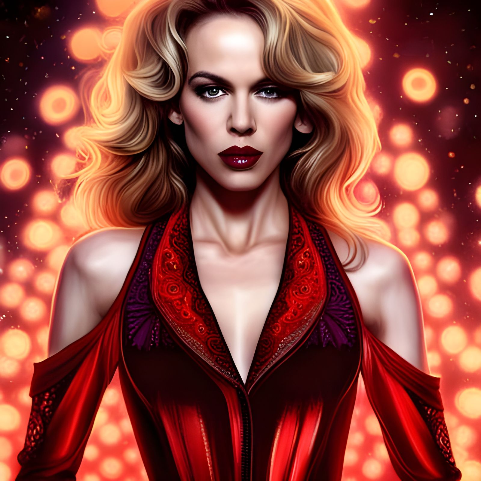 The magic of Kylie Minogue - AI Generated Artwork - NightCafe Creator