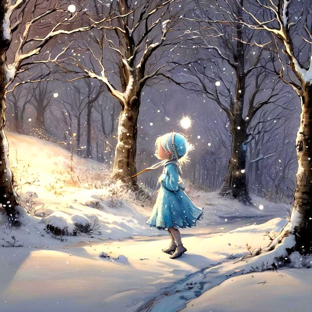 One snowy night...
