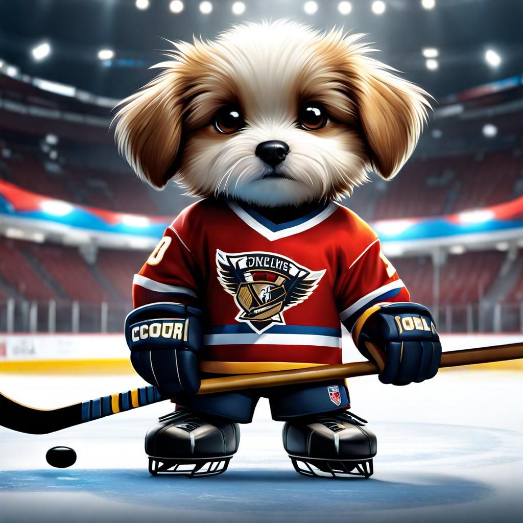ice hockey puppy - 1