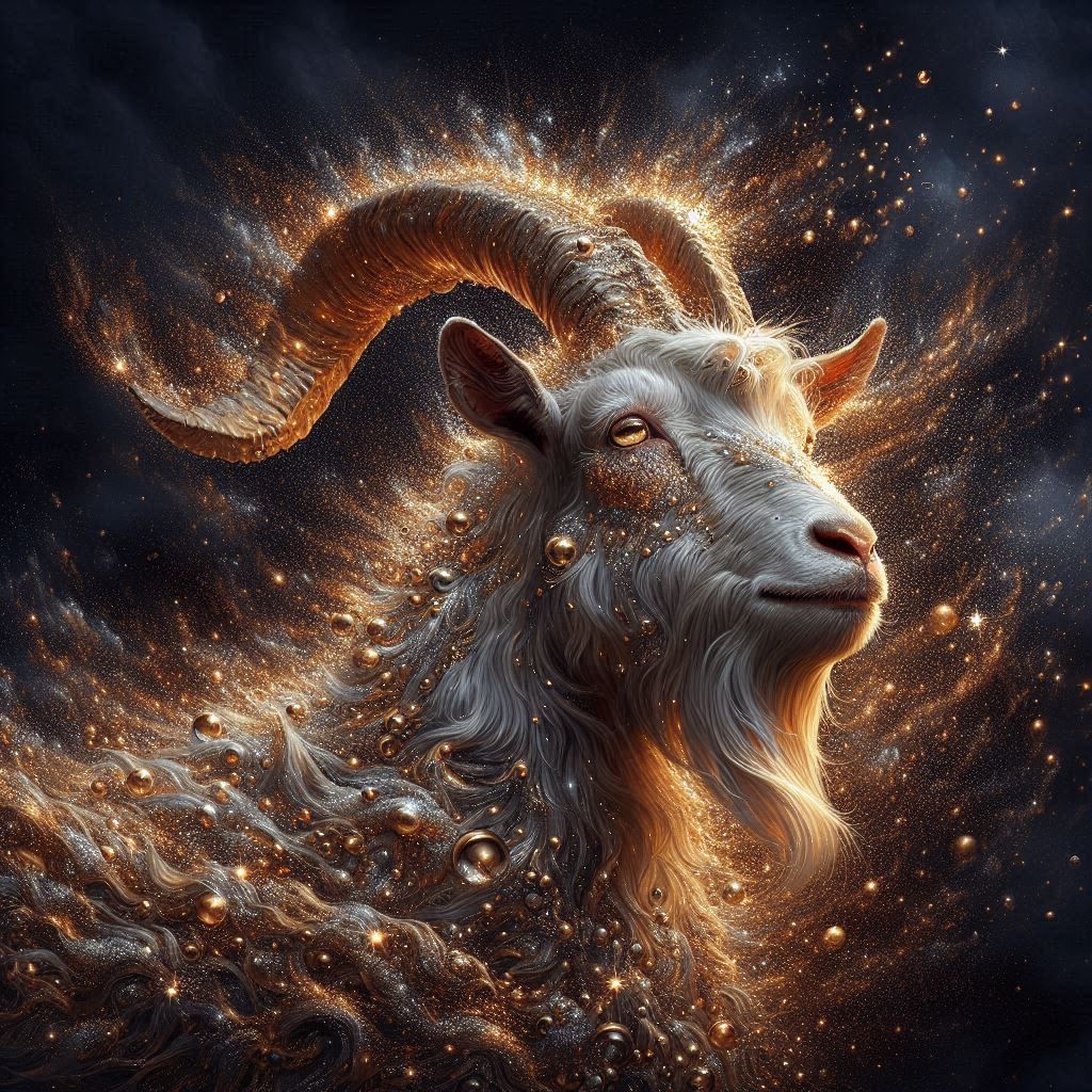 Glittering goat