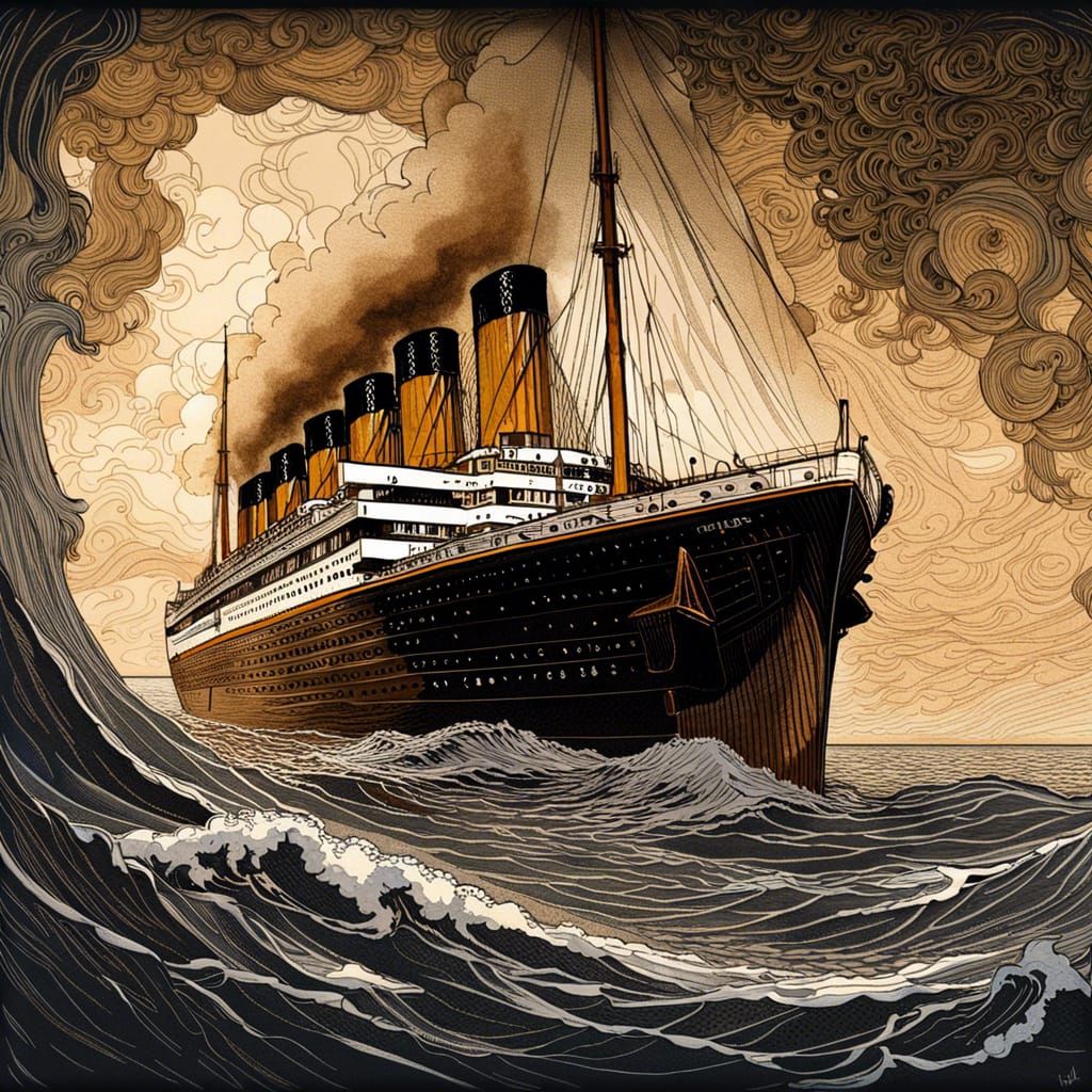 1912 RMS Titanic - AI Generated Artwork - NightCafe Creator