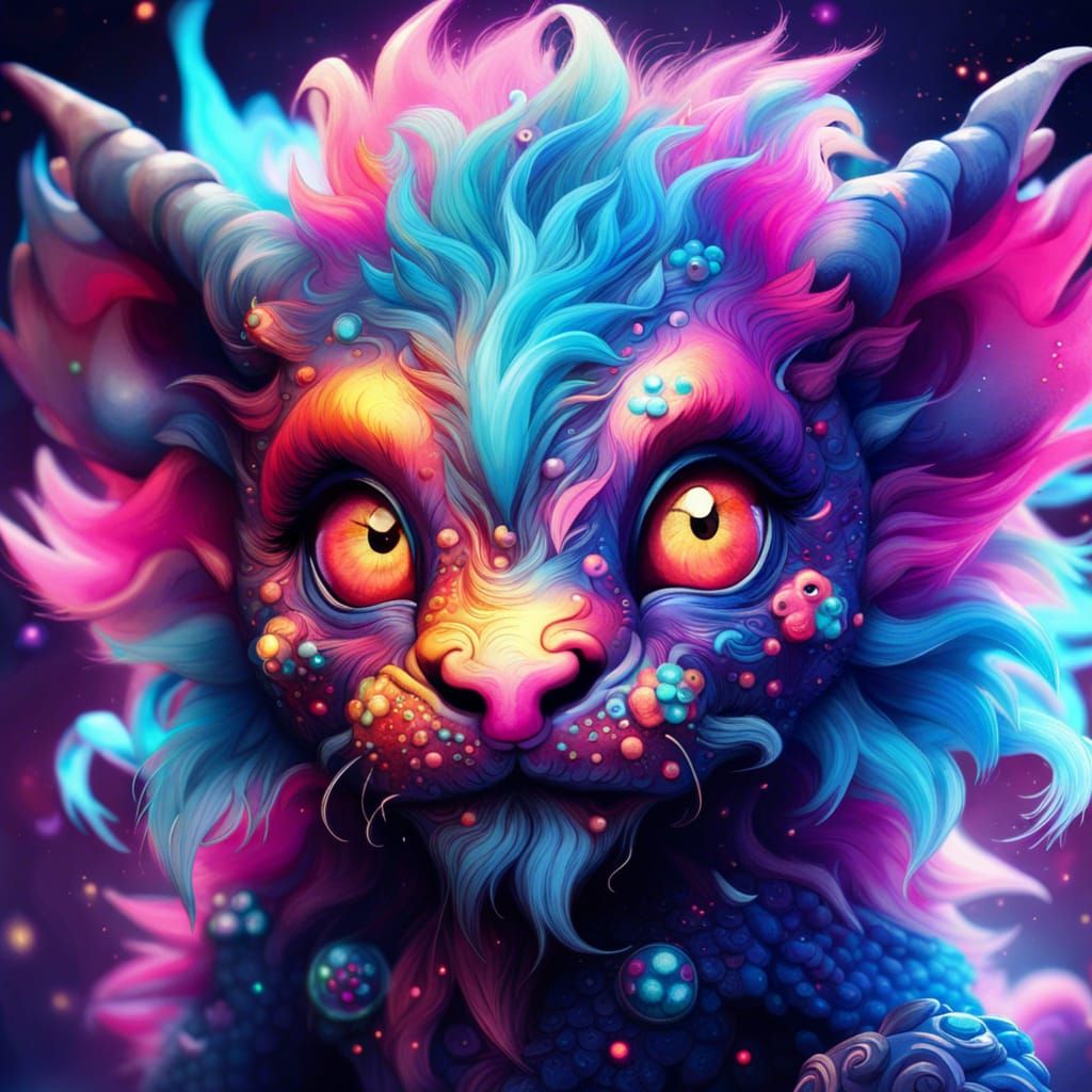 Cosmic monster 3 - AI Generated Artwork - NightCafe Creator