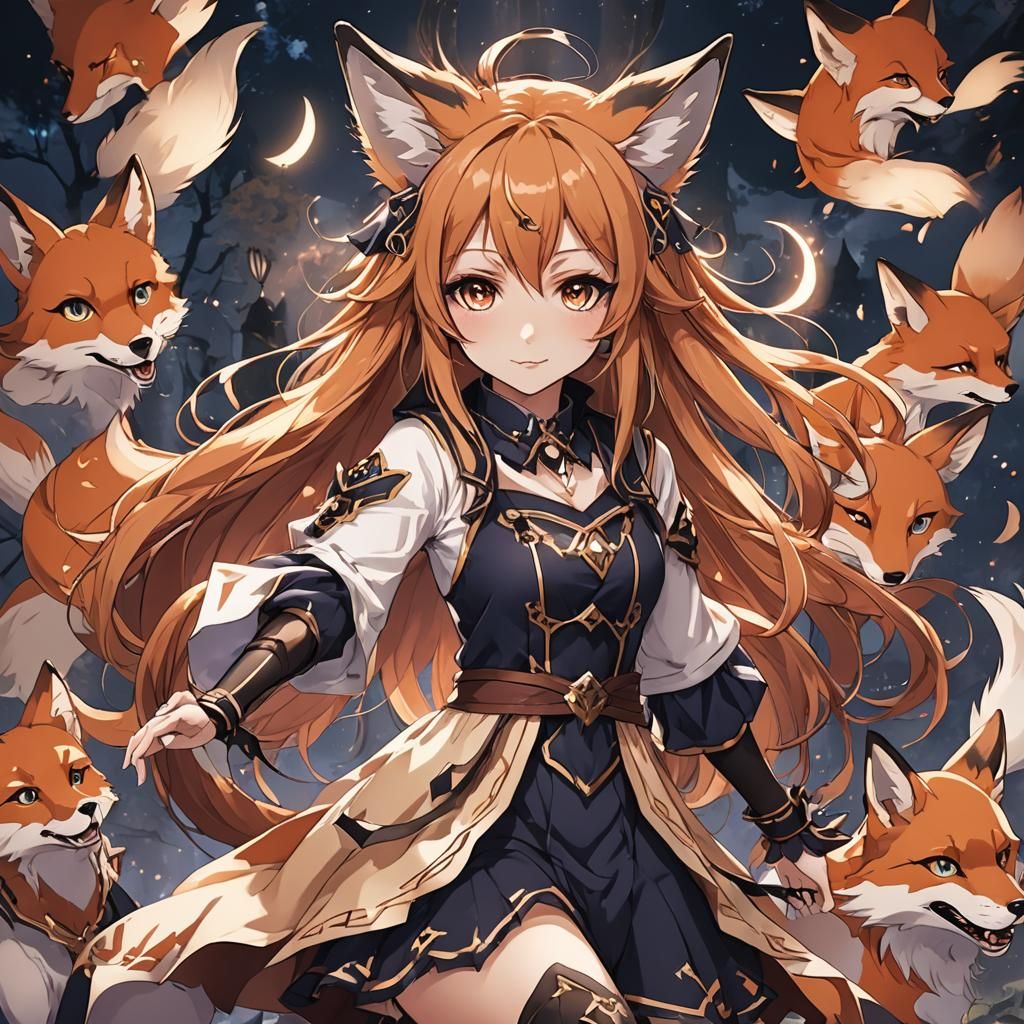 Possesed Magic Anime Fox Girl