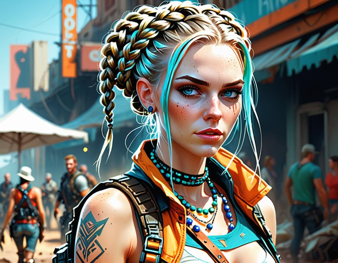 Post-Apocalyptic Survivor in Parrillo and Rossdraws Style