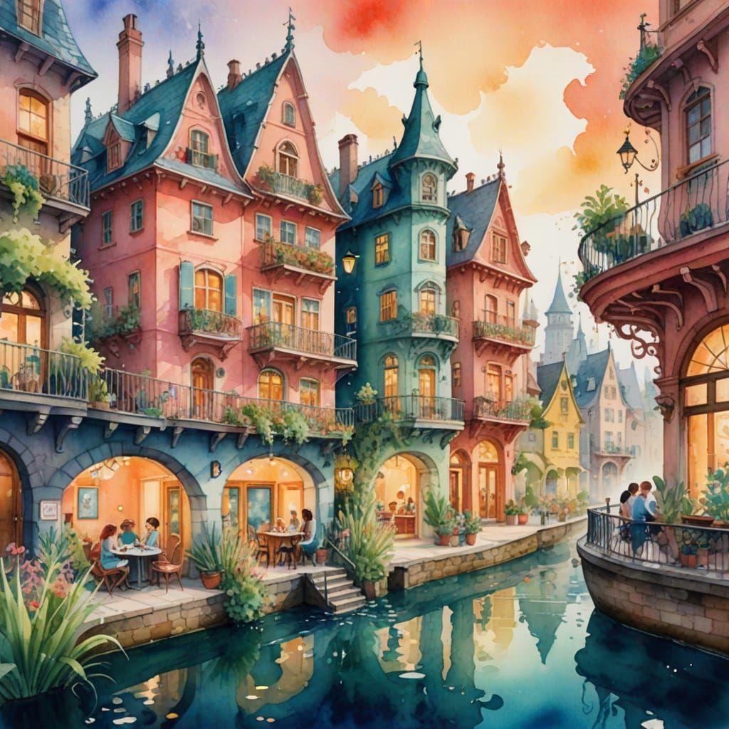 on the canal   by @Larry_J_Rollason_ART