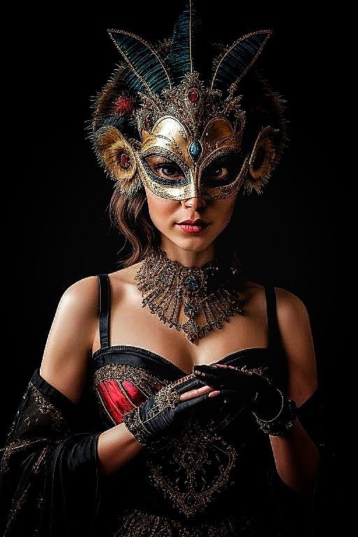 Portrait - Venetian  High Society Masked Ball Patron