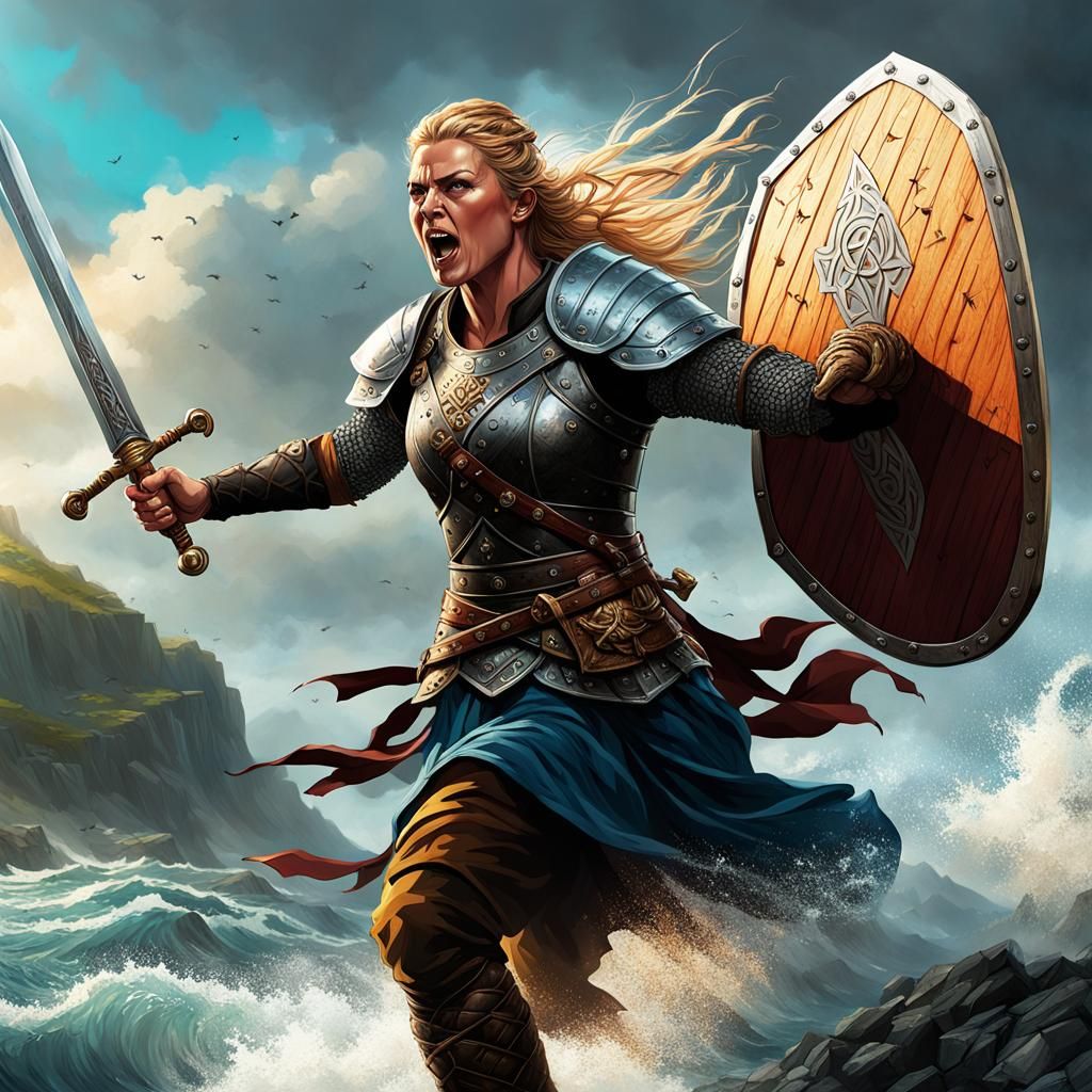 Shieldmaiden - AI Generated Artwork - NightCafe Creator