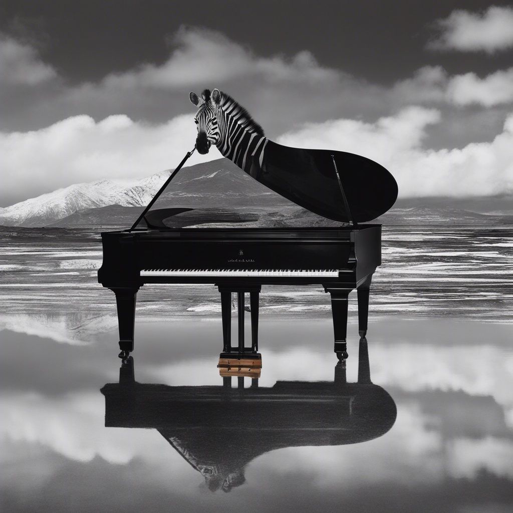 Zebra Piano Double Exposure (uploads)