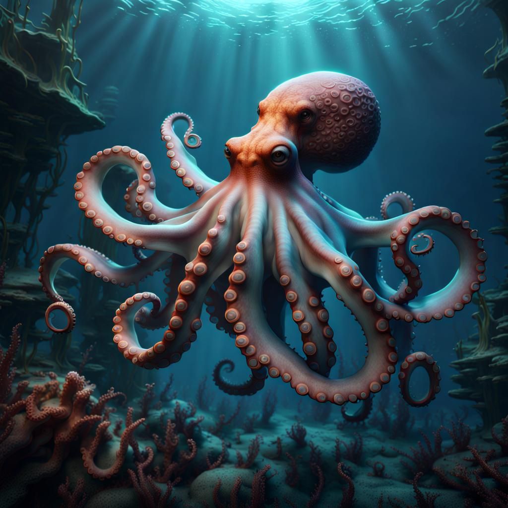 Octopus obsession - AI Generated Artwork - NightCafe Creator