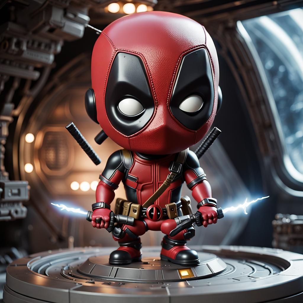 Bobblehead Deadpool - AI Generated Artwork - NightCafe Creator