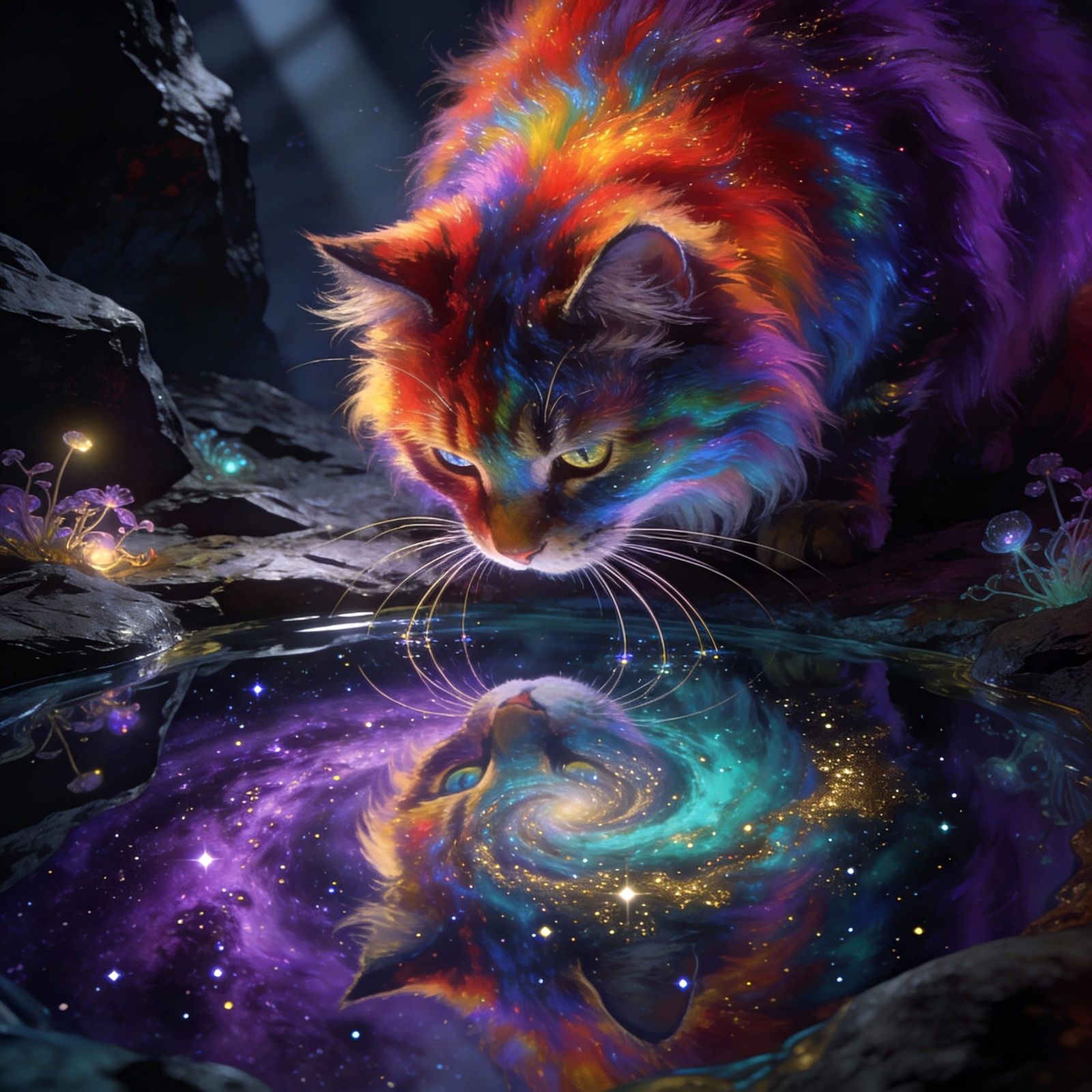 Nebula Cat  by @Ailee