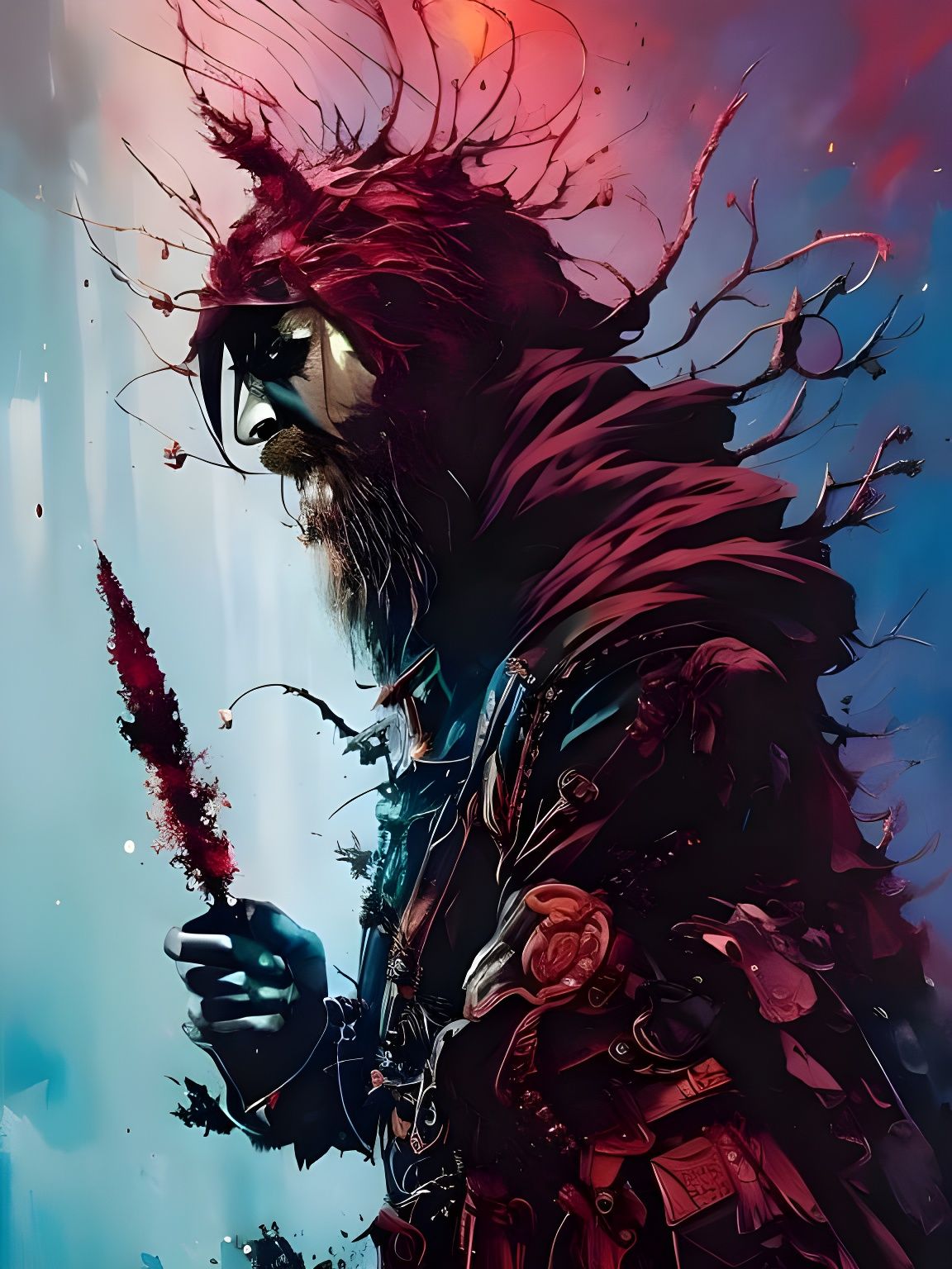 Demon Wizard  by @Dark_AiArt