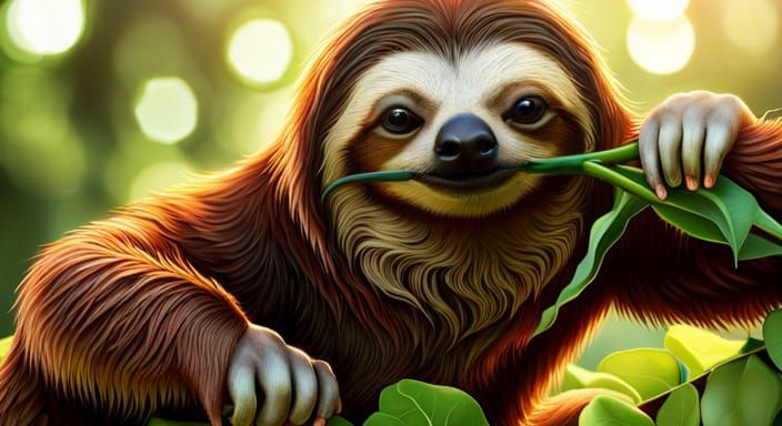 Sloth climber  by @DeJos