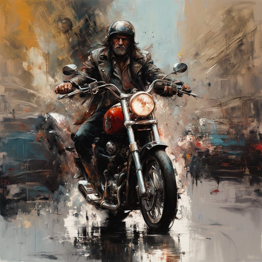The old biker...  by @Gerber
