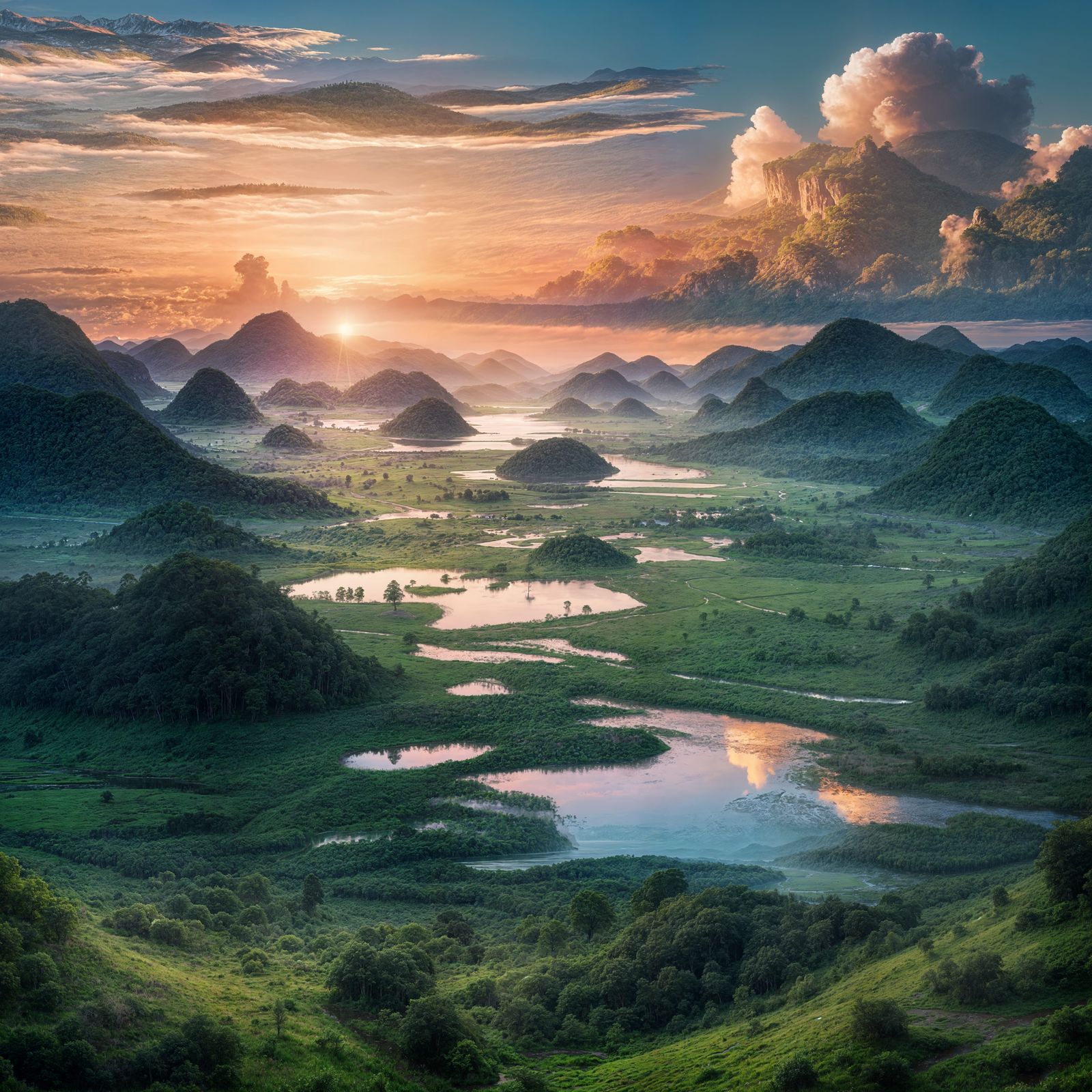 An early morning in the wetlands