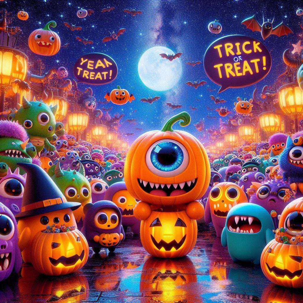 A western monsters parade, reference to "Hyakki Yagyō", dres...