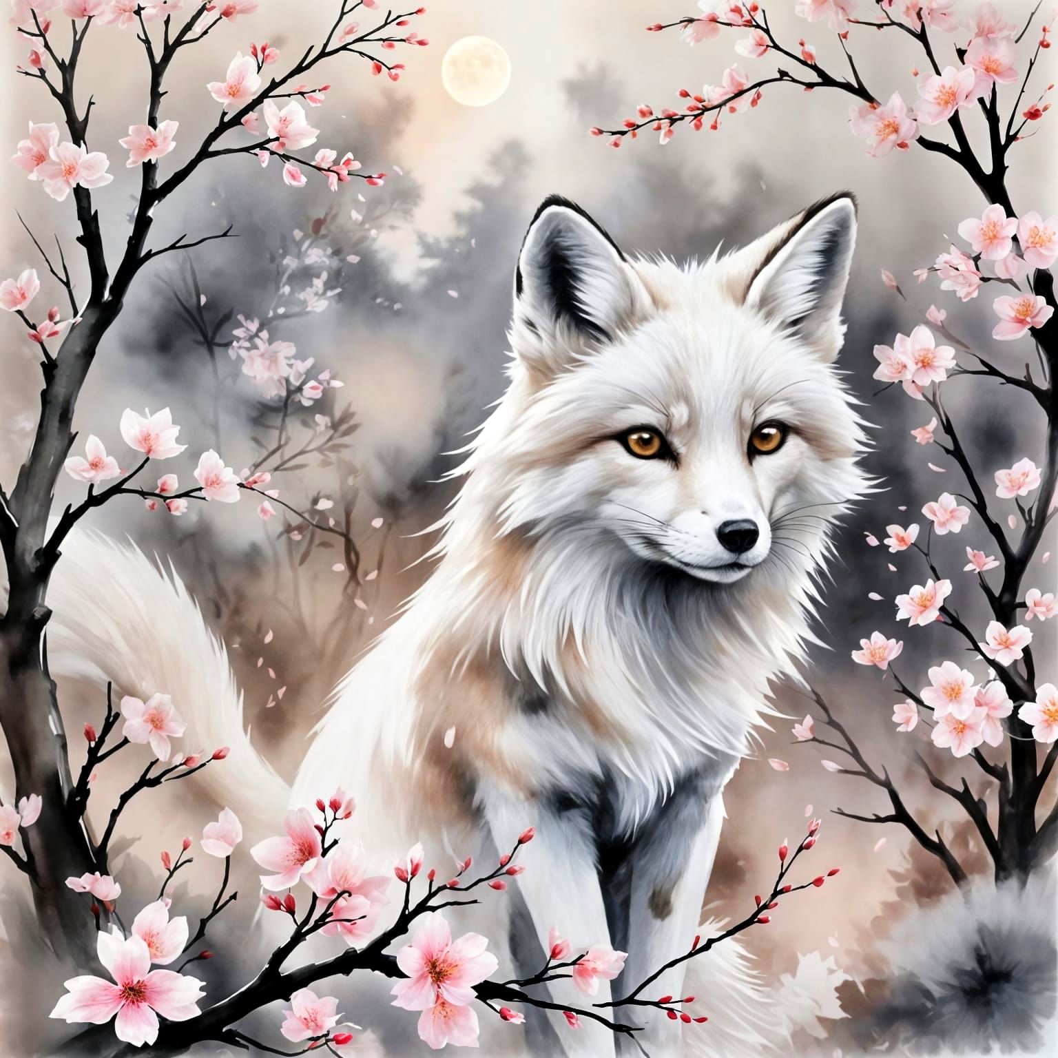 Sakura Fox  by @LyndanLeeAnn