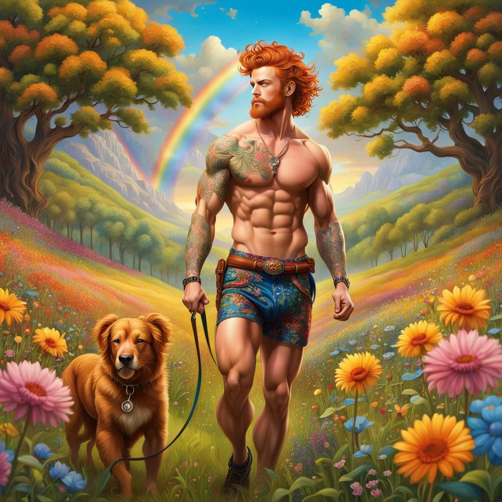 Ginger with long hair.   by @Stefan 