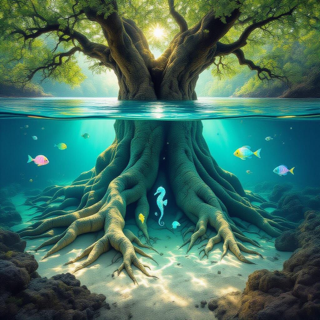 Secret Underwater Pool Beneath Ancient Cypress Roots