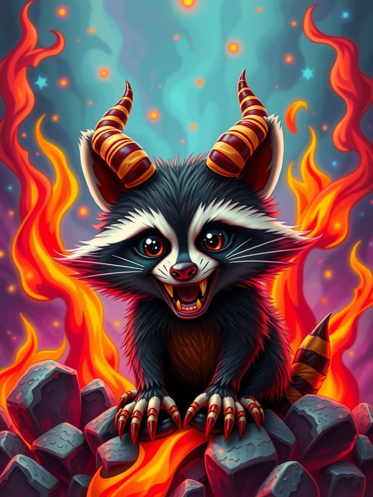 Hell's raccoon [Cute little hellbenders series]