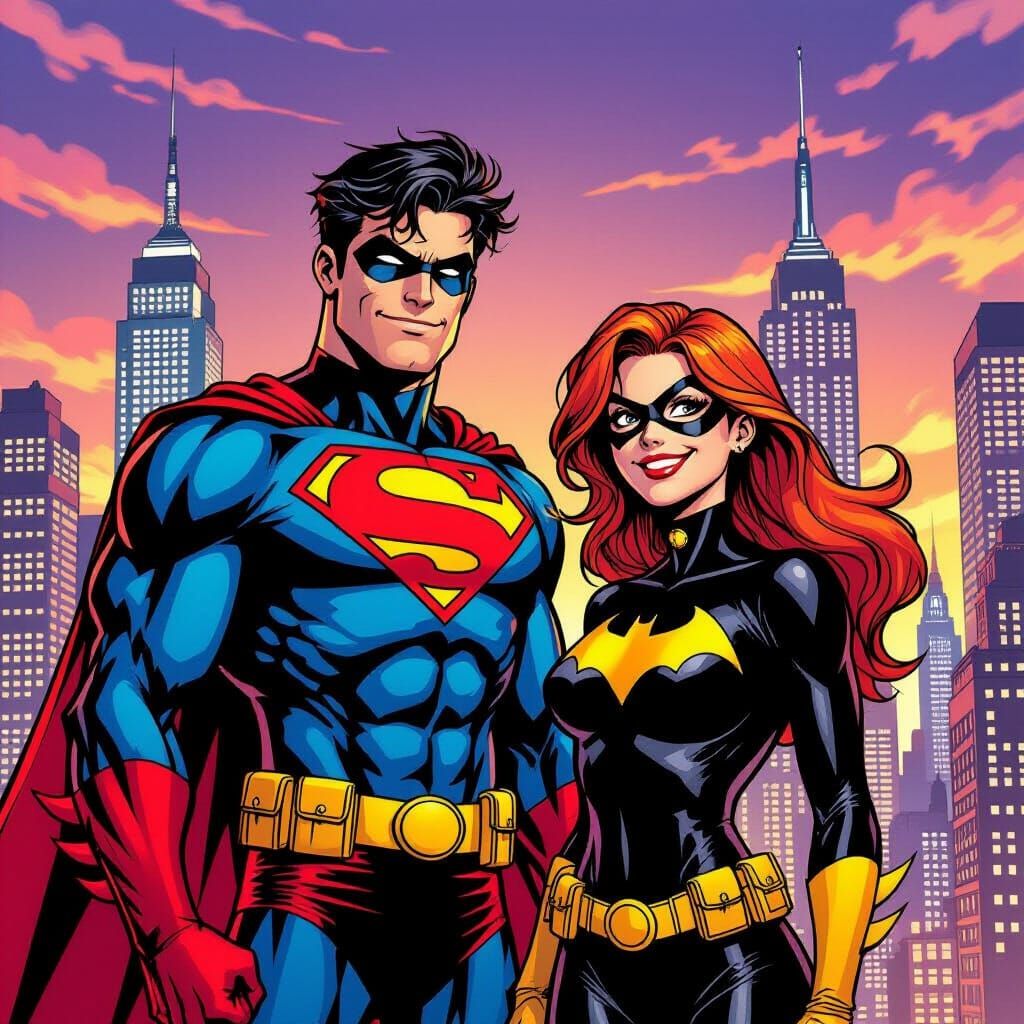 Conner Kent and Stephanie Brown