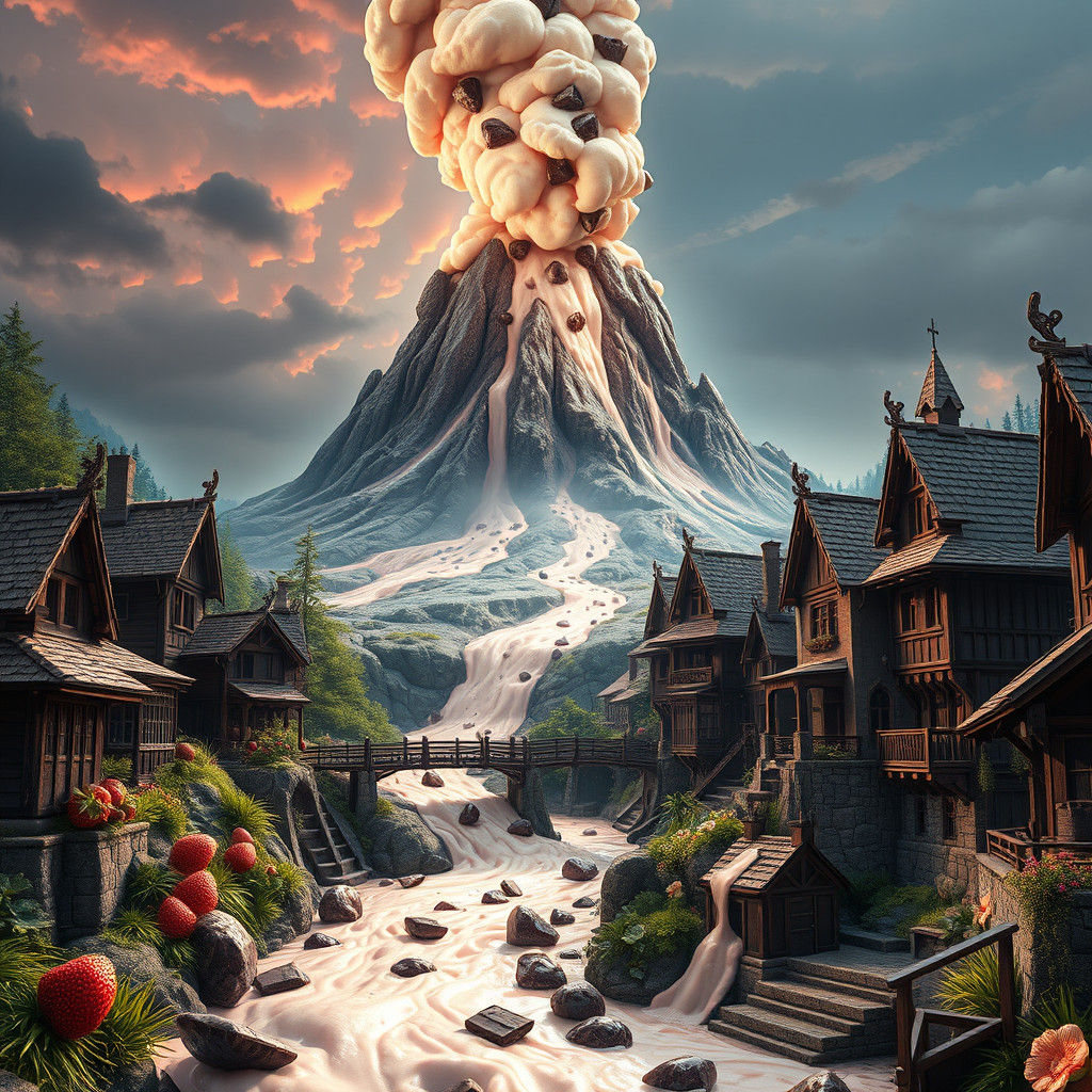 Ice cream eruption  by @Sebastian