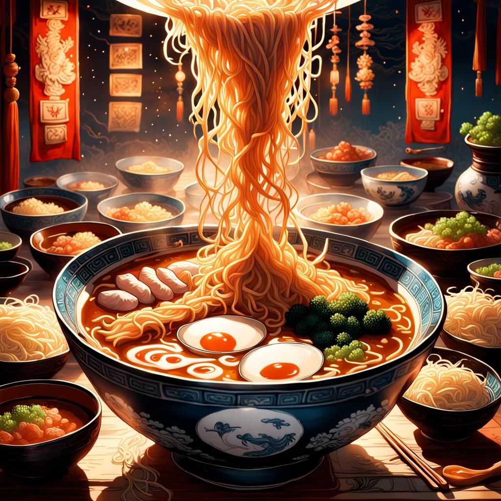 Just a little more noodles, please! - AI Generated Artwork - NightCafe ...