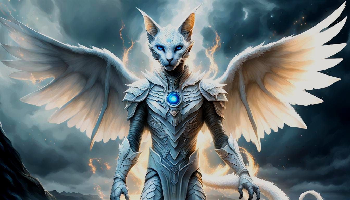 ET Light Beings Ciakar White Winged creator race Feline Lyrans AI