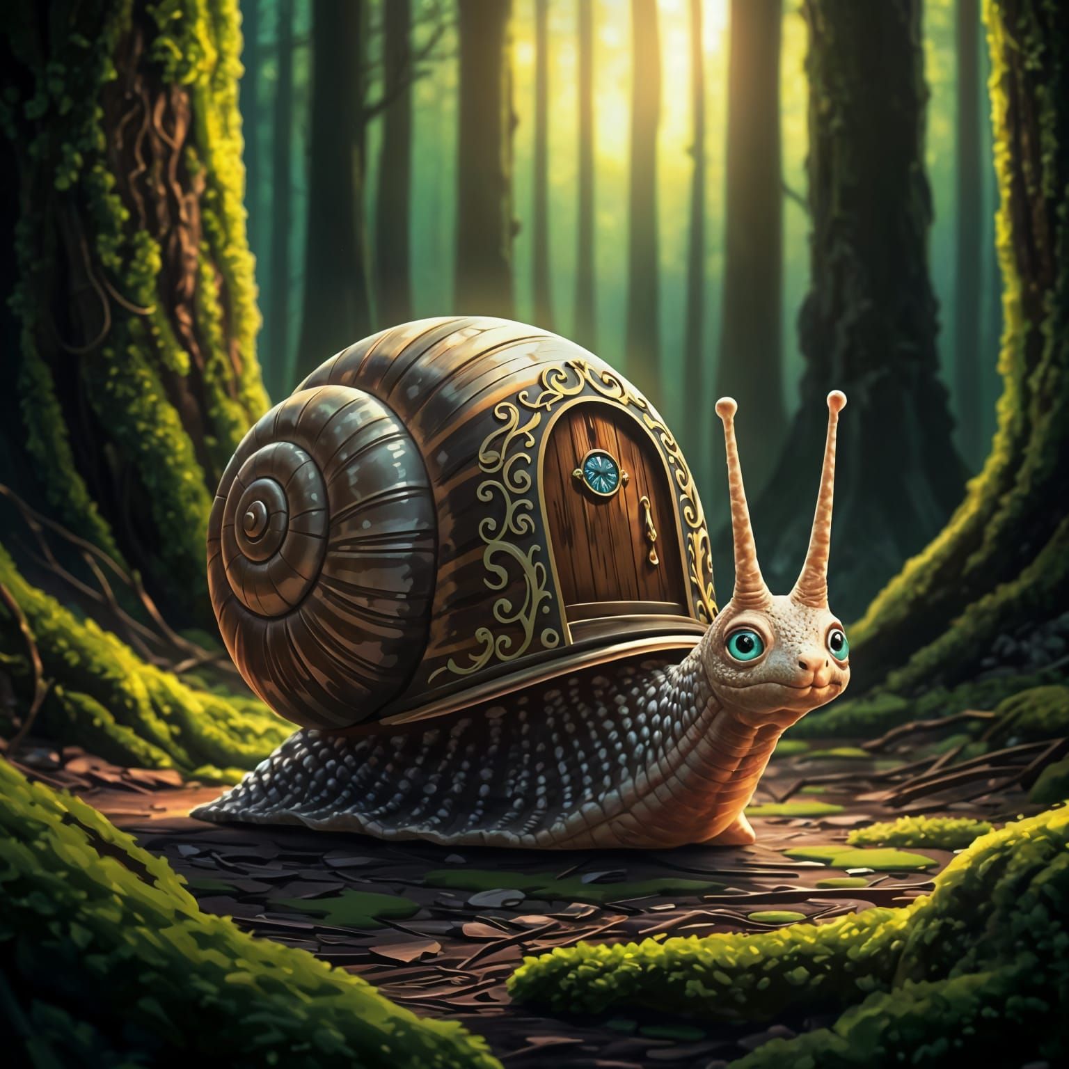 Secret Door of the Snail   by @Owl Lady 