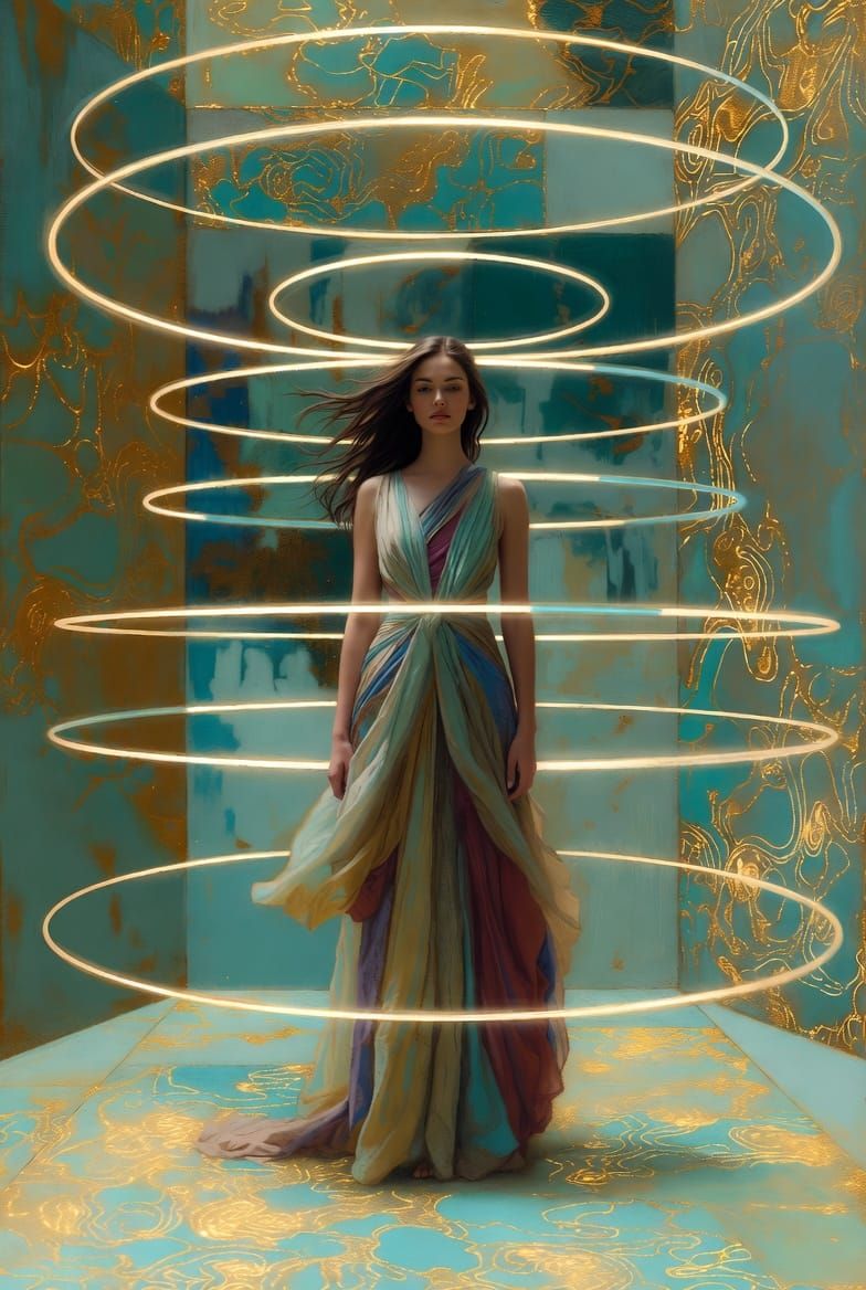 Light hall with rings