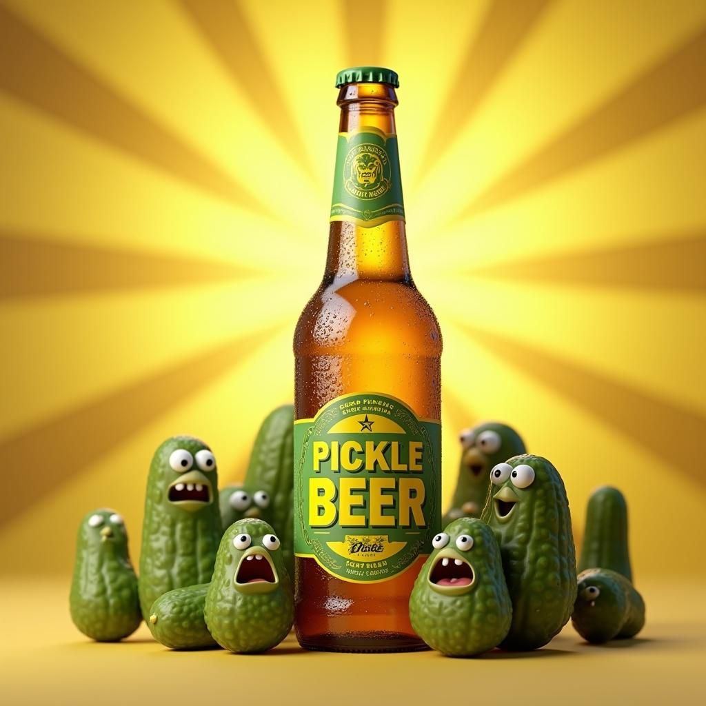 a pickle brewski  by @Mads