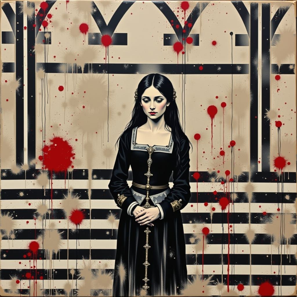 <lora:JT HistoGraff:1.0>