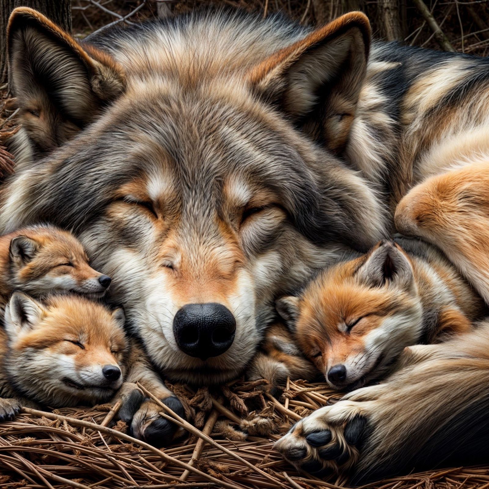 Wolves and foxes
