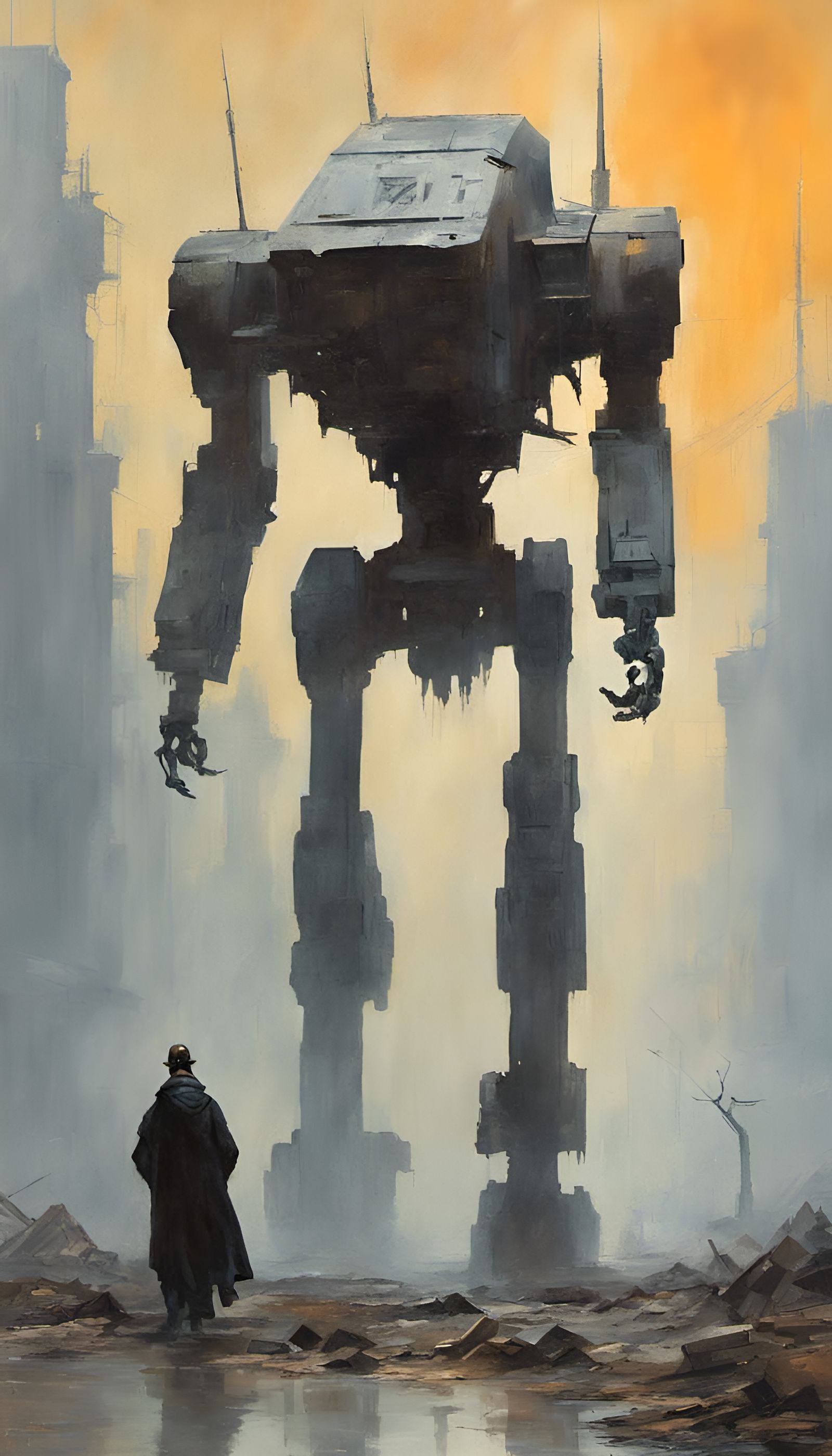 Abandoned War Machine - AI Generated Artwork - NightCafe Creator