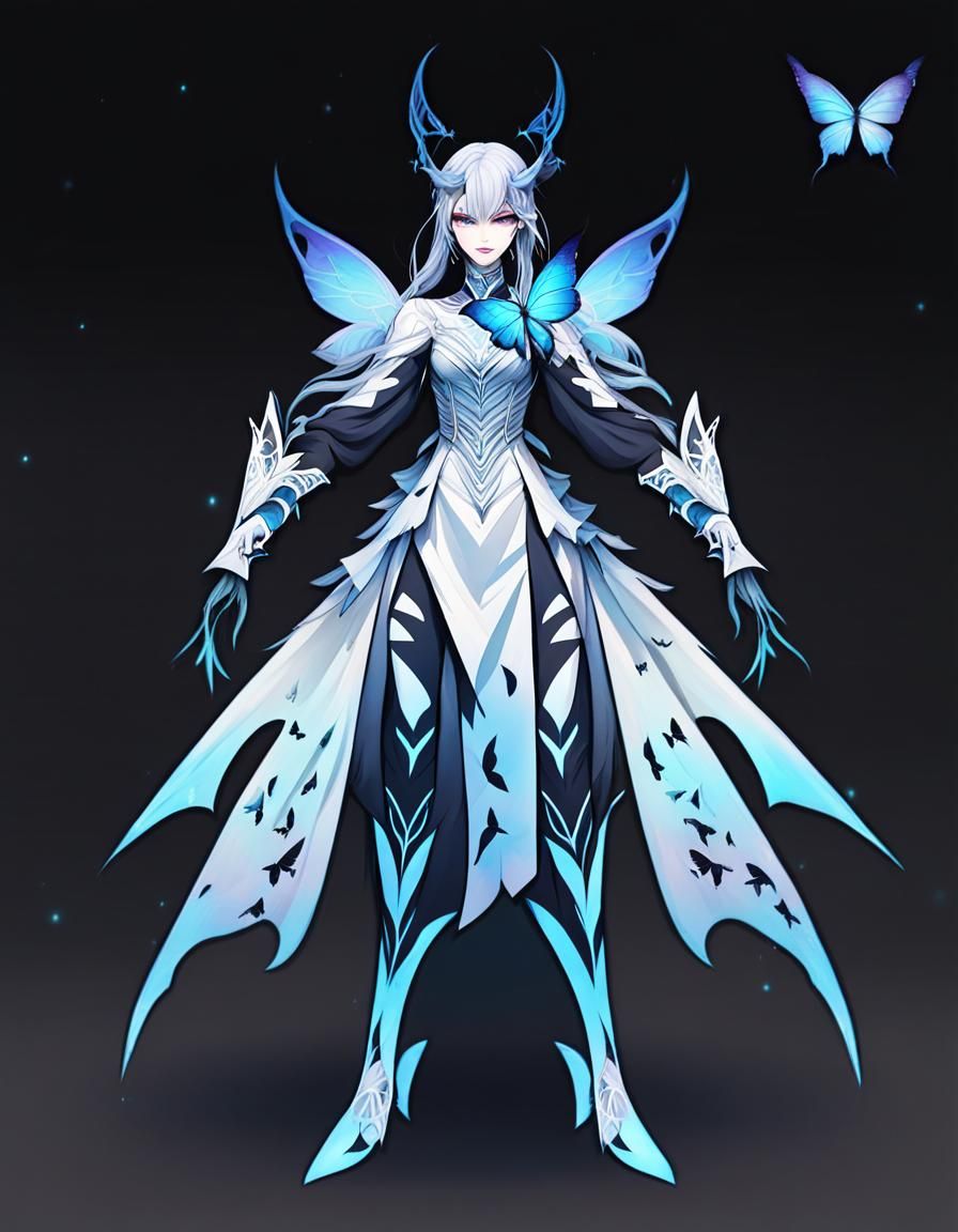 Light hot girl style Butterfly demon character