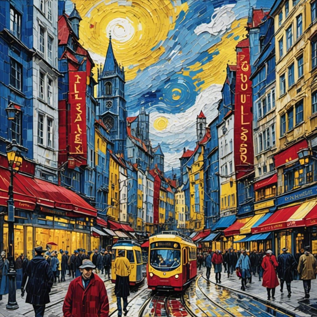 <lora:ColorfulXLv2:1.0>  Busy streets  