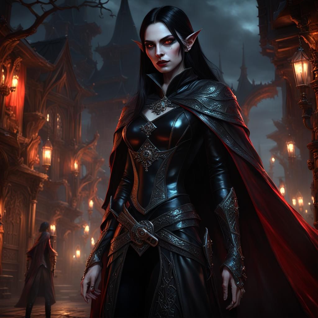 Elven Vampire Countess Ai Generated Artwork Nightcafe Creator 4831