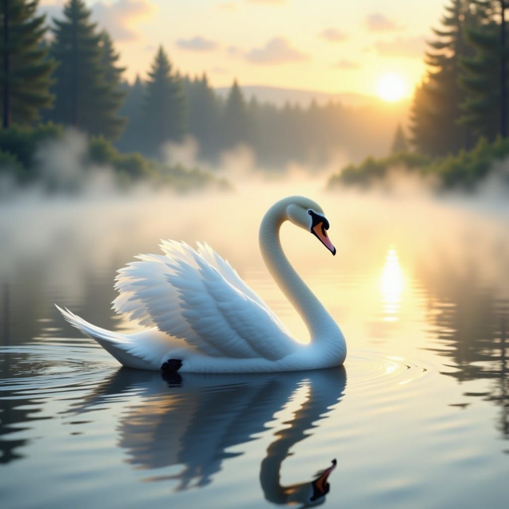 swan <lora:The Swan of Red:1.0>