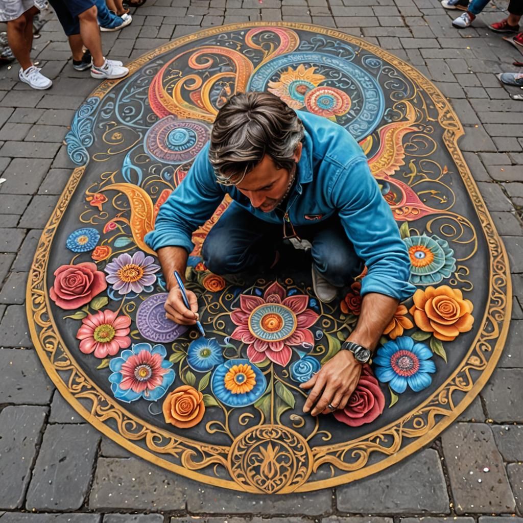 Chalk art