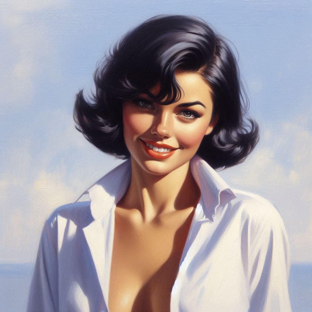 "Beautiful Brunette" A Tribute to Gil Elvbren