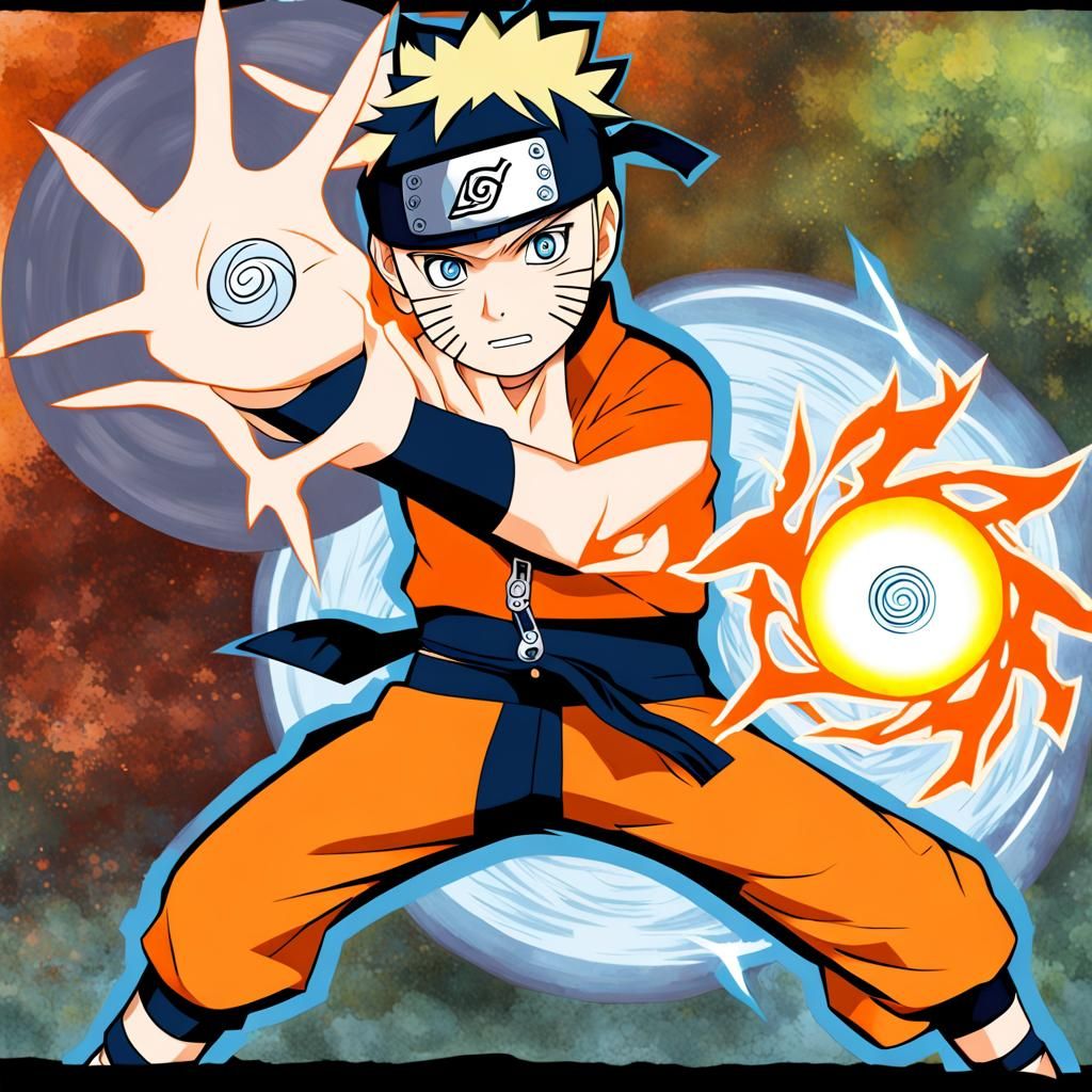 Naruto doing Rasengan - AI Generated Artwork - NightCafe Creator