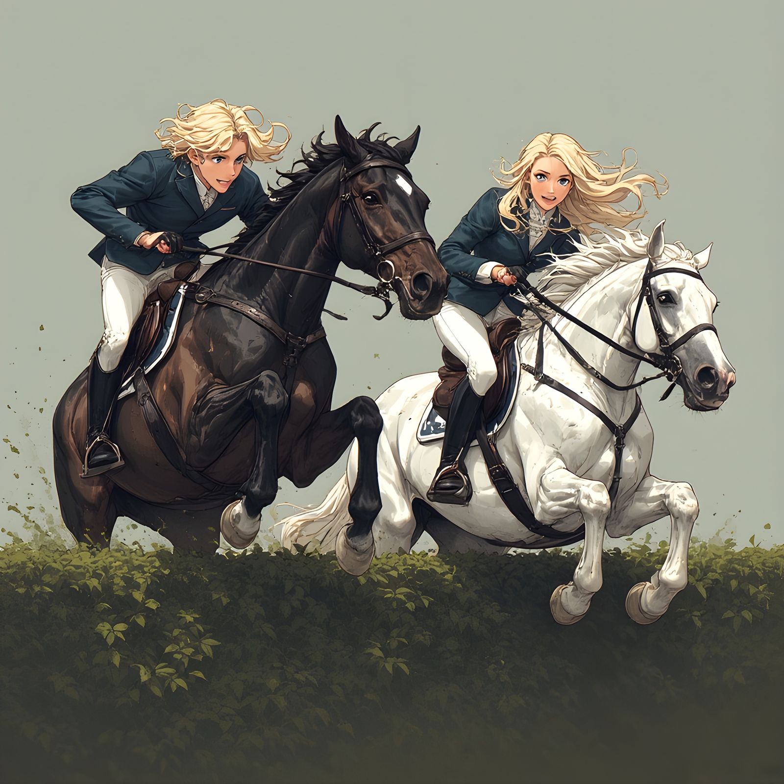 Race you home Anna....