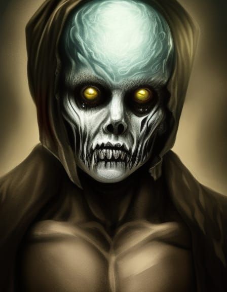 a super scary ghost face - AI Generated Artwork - NightCafe Creator