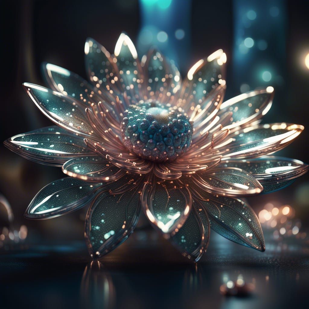 A glass flower