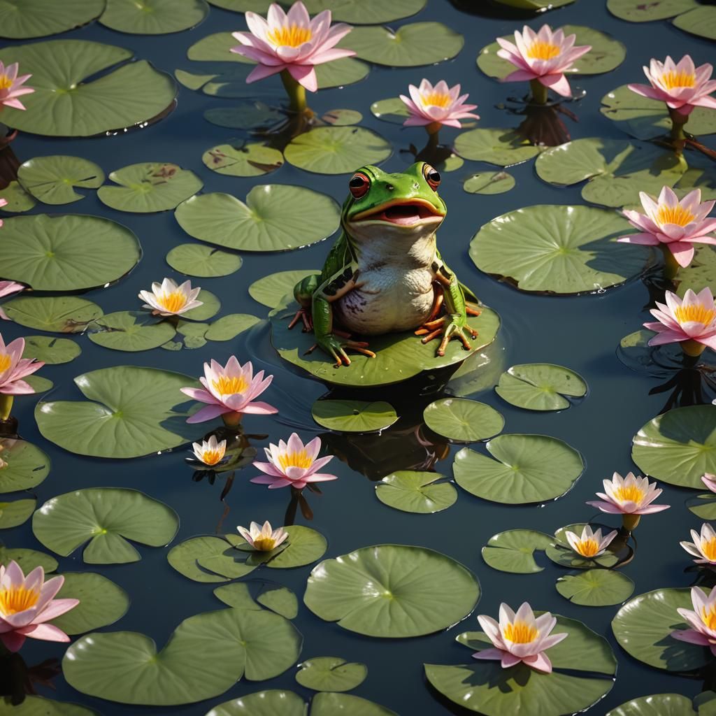 a cute baby frog