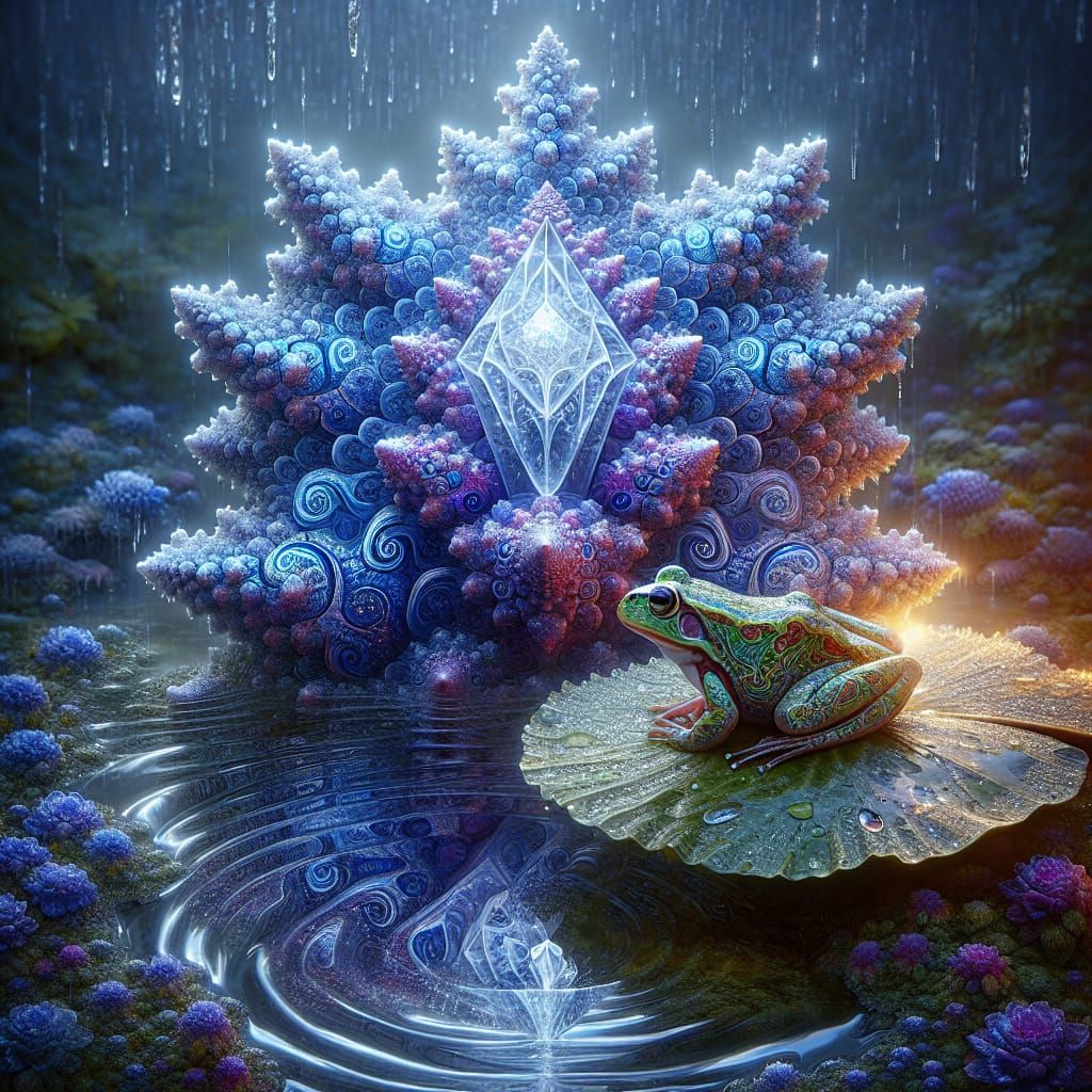 On the lily pad