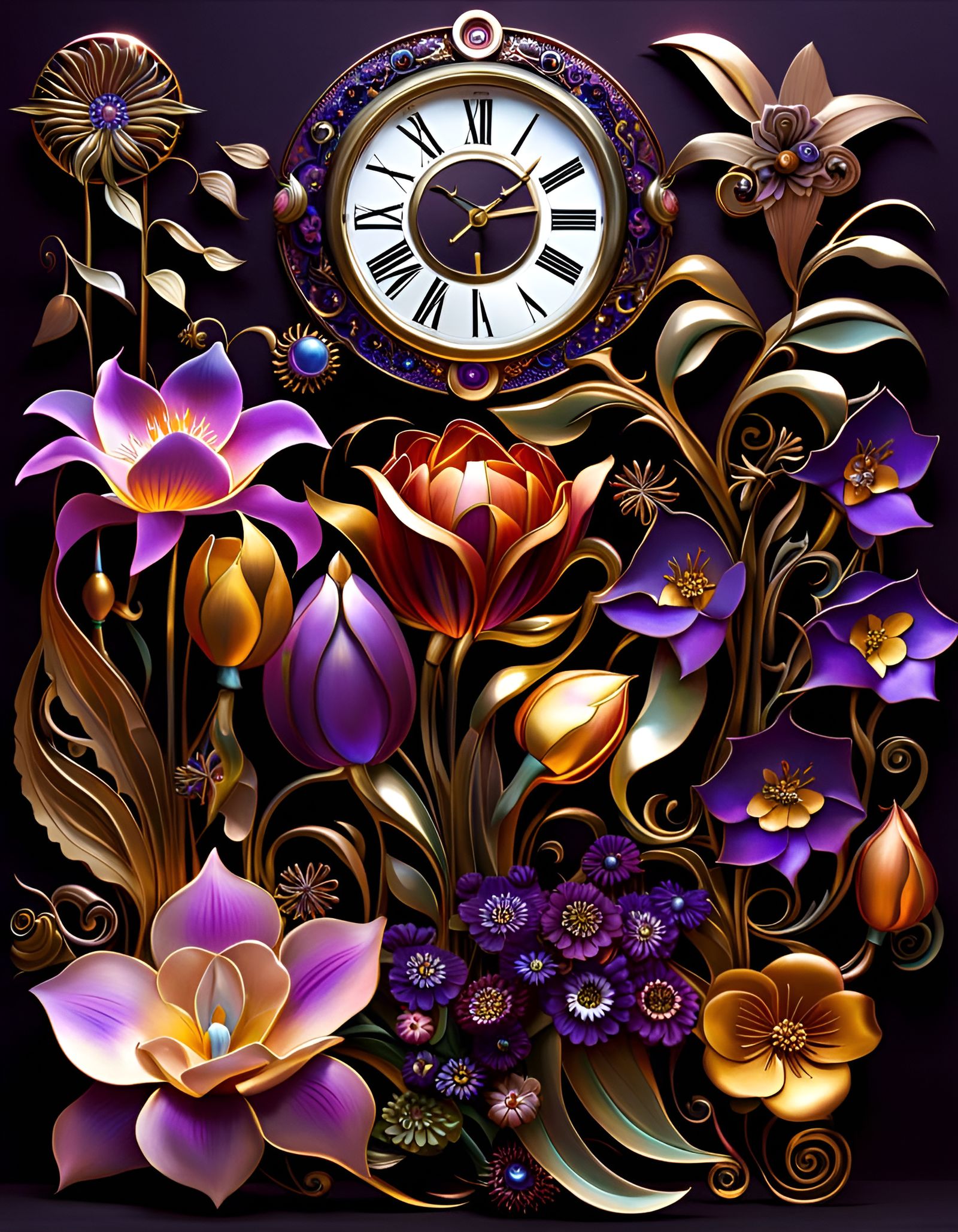 A clockwork garden