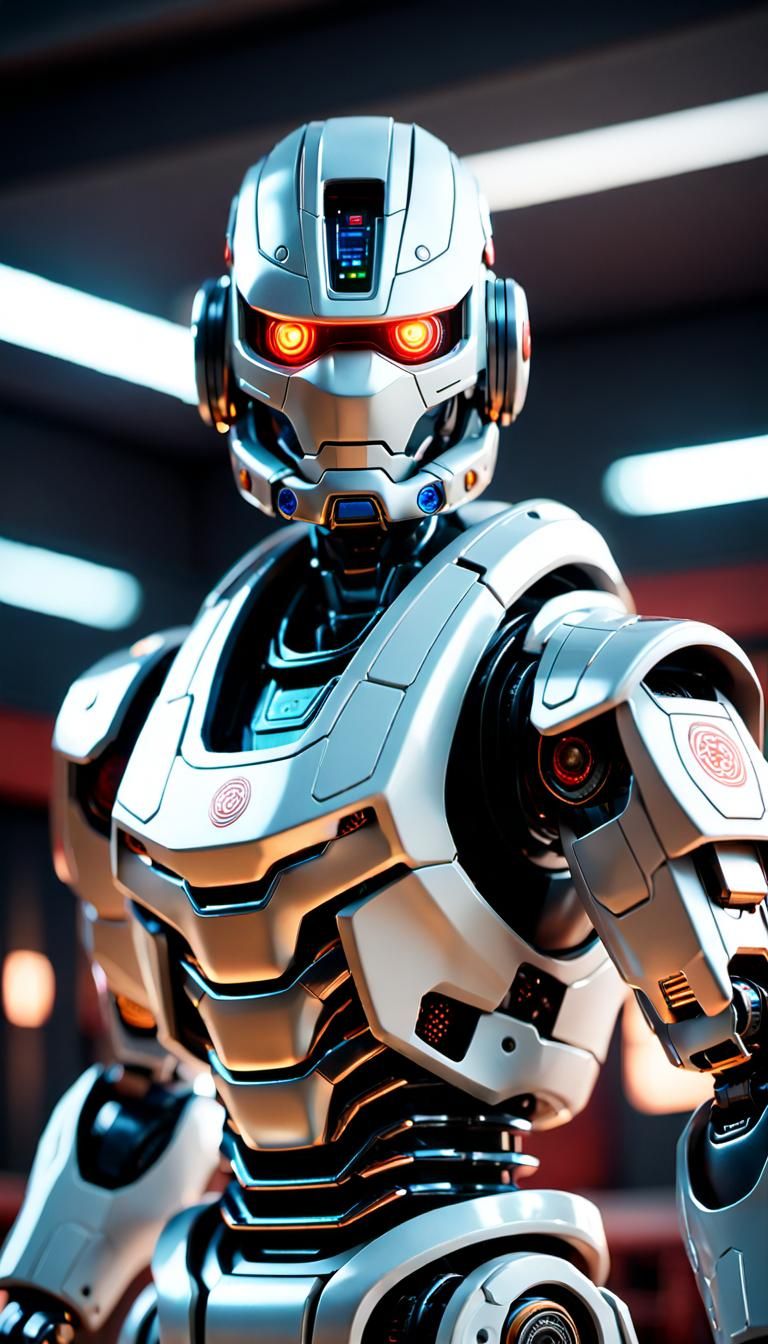 Karate Robot in Training