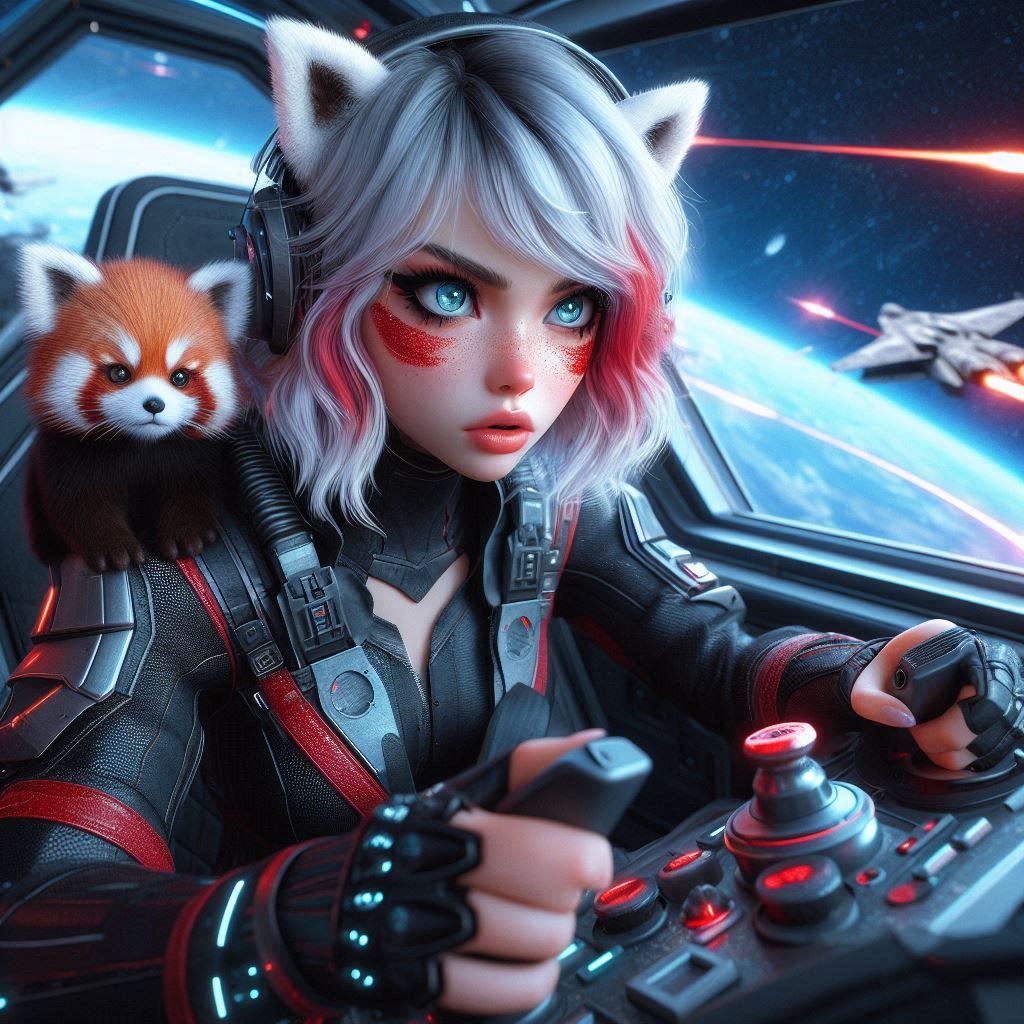 Jaybe and Little Monji fight a space battle!